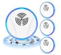 Ultrason Souris et Rats, TGKYK 4 pièces Repulsif Souris et Rats Ultrason Puissant, Électroniquement Ultrasons Anti Rongeurs pour Repousser Les Souris, Moustiques, Cafards, Guêpes