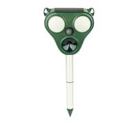 Ultrasonic Animals Repelled Outdoor, Bird Deterring Stake, 14.76x5.79 inches Solar Powered Supersonic Blocker & Waterproof Animal, LED Lights for Yard, Gardening, and Farmhouse