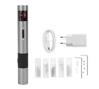 Ultrasonic Cutter, 40kHz Handheld Craft Cutting Tool with OLED Display Dual Mode Control LED Light and 50 Blades for 3D Printing Plastics Wood Resin Projects