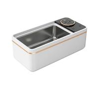 Ultrasonic Jewelry Cleaner - Machine de nettoyage à ultrasons de 20,3 cm - Minuterie multifonction - Nettoyeur ultra sonique en acier inoxydable pour bagues, colliers, bracelets, boucles d'oreilles