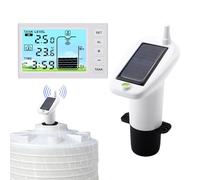 Ultrasonic Level Meter, Depth Gauge Monitor, 5.31x1.02x3.31 Inches LED Temperature Display Digital, Measuring Device, Liquid Level Sensor Transmitter for Indoor and Water Tanks Use