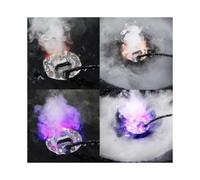 Ultrasonic Mist Maker Fogger Air Humidifier 12 Led Fountain Fountain Pond with Silver Ac Adapter