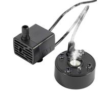 Ultrasonic Mist Maker, Pond Mister Atomizer Fogger, 1.85x1.85x0.98 Inch LED Light Fog Machine & Compact Design, Water Fountain Generator for Aquarium Garden Decoration, or Outdoor
