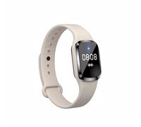 Ultrasonic Mosquito Repellent Bracelet Electronic Mosquito Repellent Wristband Watch with USB Charging Waterproof Travel Insect Repellent Bracelets for Kids Adults(Beige-Digital Display)