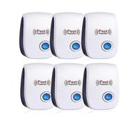 Ultrasonic Mouse Repellent Pack of 6 for Rats Flies Mosquitoes Spiders Cockroaches