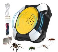 Ultrasonique Anti-Mouches Extérieur, Dispositif Anti-Moucherons pour Chambre, à Brancher Anti-Rongeurs Couverture Totale pour Maison Cuisine Chambre Garage