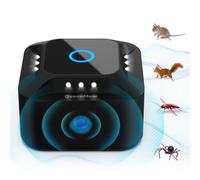 Ultrasons Souris à Ultrasons et Rats 360 °,Appareil UltrasonSouris avec 12 Lumières Stroboscopiques et PIR,Répulsif UltrasonsAnti Rongeur Les et la Rats,Souris, Campagnols et Loirs