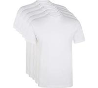 Ultrasport 1317 T-shirt pour Hommes Sport et Loisirs, Encolure Ronde, par Lot de 5, Blanc, M