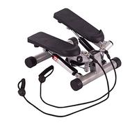Ultrasport Swing Stepper avec bandes élastiques / Stepper à niveau de difficulté réglable et console de commande sans fil - Stepper Up-Down pour sportifs débutants et confirmés, dimensions compactes