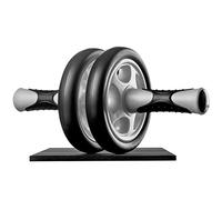 Ultrasport AB Rouleau, Appareil Tapis Genoux, renforcement Homme et Femme, abdominaux Multifonction, pour Seniors, Musculation Pliable, Noir/Gris Unisex-Adult, 34x1x16 cm