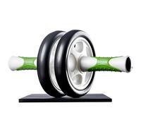 Ultrasport AB Rouleau, Appareil Tapis Genoux, renforcement Homme et Femme, abdominaux Multifonction, pour Seniors, Musculation Pliable, Blanc/Vert Mixte, 34x1x16 cm