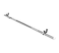 Ultrasport - Barre d’Haltérophilie/Musculation - Longueur : 180 cm - Diamètre : 30 mm - Chromée - 2 Colliers à Ressort inclus - Poignée Droite