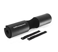 Ultrasport Coussinets pour le Cou, Coussin d'haltère pour cou, pour un Entraînement sans Douleur et une Répartition plus Uniforme du Poids, avec Sangles de Fixation, Noir