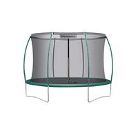 Ultrasport Deluxe Trampoline Exterieur Enfant Adulte 244 cm jusqu’à 100 kg avec Filet de Sécurité, Échelle, Coussin de Protection et Kit de Montage I Trampoline Enfant Jardin Extérieur