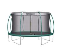 Ultrasport Deluxe Trampoline Exterieur Enfant Adulte 430 cm jusqu’à 150 kg avec Filet de Sécurité, Échelle, Coussin de Protection et Kit de Montage I Trampoline Enfant Jardin Extérieur