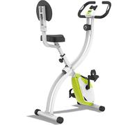 Ultrasport F-Bike 200B Vélo d'appartement pliant avec capteurs de pouls à la main, avec dossier, Grün