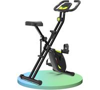 Ultrasport F-Bike Pro Vélo d’Appartement Pliable, Vélos d'Appartement Extra Silencieux jusqu'à 150 kg avec Selle Confort, Velo d Appartement Pliable, Vert-Noir