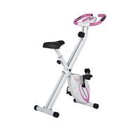 Ultrasport F-Bike Vélo d’Appartement Pliable I Vélos d'Appartement Extra Silencieux jusqu'à 130 kg avec Selle Confort, Velo d Appartement Pliable (rose)
