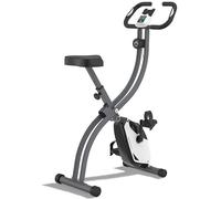 Ultrasport Vélo d'appartement F-Bike, Ordinateur d'Entraînement et Application, Facilement Pliable, Noir - Gris Noir