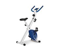 Ultrasport F-Bike Vélo d’Appartement Pliable, Vélos d'Appartement Extra Silencieux jusqu'à 130 kg avec Selle Confort, Velo d Appartement Pliable (Argent-Noir)