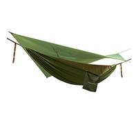 Ultrasport Hamac 3-en-1 pour utilisation entre les arbres, ensemble de hamac comprenant une moustiquaire, une bâche et des sacs de transport, chargeable jusqu'à 200 kg, Vert