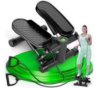 Ultrasport Mini Stepper Fitness Appartement I Mini Stepper Escalier Sport avec Écran LCD I Fitness avec Cordes de Puissance pour l'Entraînement des Jambes, des Bras, des Fesses