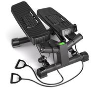 Ultrasport Mini Stepper Fitness Appartement I Mini Stepper Escalier Sport avec Écran LCD I Fitness avec Cordes de Puissance pour l'Entraînement des Jambes, des Bras, des Fesses