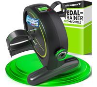 Ultrasport Pédalier d'Appartement Bras et Jambes avec Écran LCD, Tapis Antidérapant et Sangle de Fixation I Mini Vélo d'Appartement, Pedalier Bureau