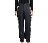 Ultrasport Amud Pantalon de Ski Homme, Gris/Jaune, FR : L (Taille Fabricant : L)