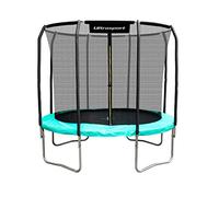 Ultrasport Rond Trampoline, bon équipement de sécurité, trampoline rond pour techniques de saut complexes, cadre stable, trampoline d'extérieur en 2 tailles, 213x274 cm