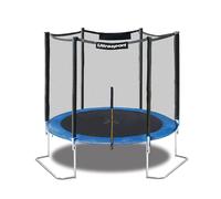 Ultrasport Trampoline Jardin Jumper, Ø 251 cm, avec Tapis Saut, Ressorts, Filet sécurité, Poteau Filet rembourré et Protection Bords, résistant aux intempéries, Charge maximale 120 kg, Bleu