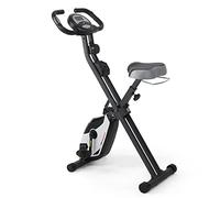 Ultrasport Vélo d'appartement F-Bike Heavy, vélo d'intérieur, vélo de fitness avec console et capteurs de pouls, pliable