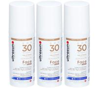 ULTRASUN Crème solaire anti-âge pour le visage teintée miel SPF 30 3x50 ml
