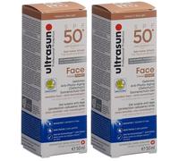 ULTRASUN Gel solaire anti-âge visage SPF50+ Crème 2x50 ml