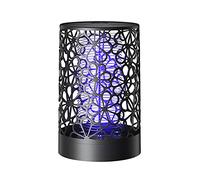 Ultraviolet Moustique Tueur Lampe, USB Nuit Lumière LED Piège À Insectes sans Rayonnement Anti-Moustique pour Extérieur, Intérieur, Patio, Jardin (Black)