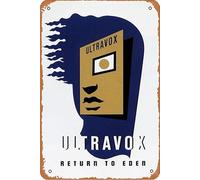 Ultravox Affiche de film Retour à Eden Live At The Roundhouse Décoration murale rétro en métal 20,3 x 30,5 cm