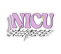 ULTRAVUTT Lot de 7,6 à 7,6 cm - Autocollants pour infirmière NICU Whisperer drôles Labor and Delivery Nurse L&D Autocollants infirmiers NICU Cadeaux infirmiers RN décalcomanie en vinyle imperméable