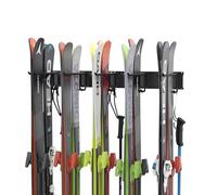 Ultrawall Porte-skis mural pour garage - 10 paires de supports de skis pour abri de jardin - Peut supporter jusqu'à 136 kg