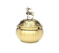 ULTRAWAVE Cendrier de bureau Cendrier portable en laiton vintage, pour usage intérieur et extérieur, idéal pour le restaurant sur le patio de l'hôtel, le ministère de l'intérieur créatif Cendrier