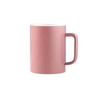 ULTRAWAVE Gobelet À Eau Coupe d'eau de céramique pure Coupe d'eau à domicile Tasse à thé avec couvercle Cuillère à café de cuille cubiale mate Gobelet 15,2 oz (450 ml) Mark Cup(C)