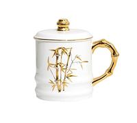 ULTRAWAVE Gobelet À Eau Tasse à thé 650ML avec couvercle grande capacité en porcelaine tasse à café petit déjeuner tasse à lait tasse à eau domestique Mark Cup