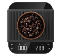 Ultrean Balance à Café avec Minuteur, Balance de Cuisine Numérique Rechargeable, Précision de 3 kg/0,1 g pour Espresso et Café Filtre, Balance Portable avec Chronométrage Automatique et Écran LCD