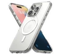 ULTRICS Custodia Magnetica per iPhone 16 Pro (6,3"), Compatibile MagSafe, Cover Trasparente Antiurto Con Protezione per Fotocamera e Schermo, Antigraffio, Anti Ingiallimento e Design Sottile