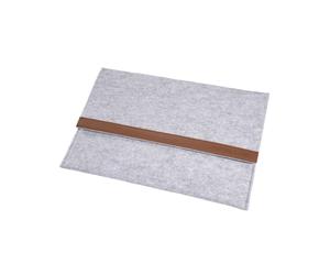 Ultron 156530 Housse Microfibre Grise 13.3" (33.8cm) Compatible Macbook, Protection Rayures, Dimensions 365x255x6mm, Poids 235g