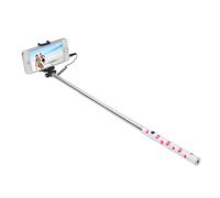 Ultron 173950 Selfie-Stick Ultron cable mini Hot Shot blanc rose coeur