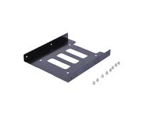 Ultron 377213 : Kit support métal noir pour HDD/SSD 2.5"/3.5", 115x100x8mm, 9 pièces, vis incluses