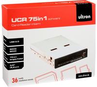 Ultron Lecteur de Cartes 75 en 1 UCR Interne Noir 8,9 cm