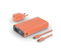 Ultron PB-20000 Power Bank 20000 mAh Orange - 2x USB-A 22.5W, 1x USB-C 20W, Recharge Rapide, Micro-USB/USB-C, Protection Surcharge