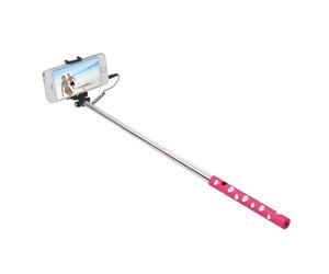 ULTRON Selfie-Stick Cable Mini Hot Shot Pink White Heart