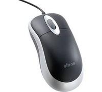 Ultron Souris UM-100 basic – 3 boutons, filaire USB – argent/noir